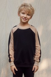 Bluza CZARNO BEŻOWA person
