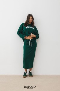 Bluza ZIELONA autumn feels BOPOCO