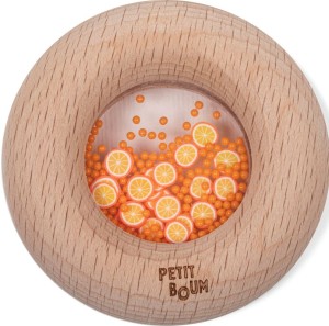 Grzechotka Sensoryczna Pomarańcza 6 m+ Petit Boum 85762