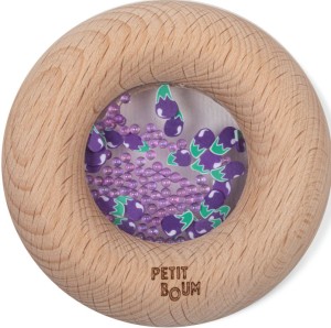 Grzechotka Sensoryczna Bakłażan 6 m+ Petit Boum 85764