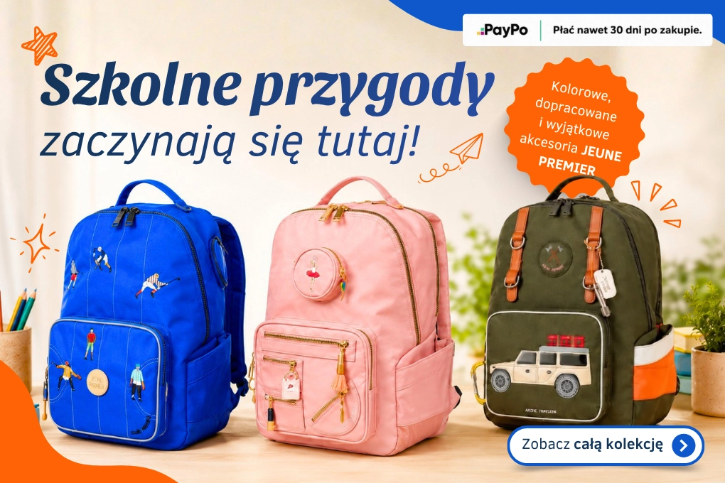 Plecak Tornister Piórnik Worek Jeune Premier PolkaBubu